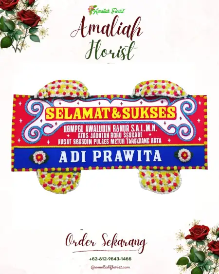 Papan Bunga Ucapan Selamat Gudo